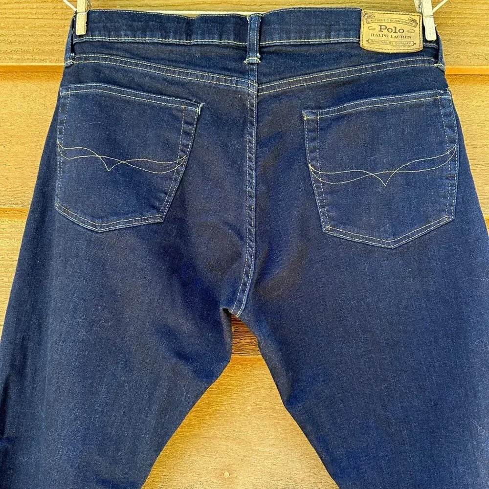 Polo Ralph Lauren Original Quality Straight Leg Dark Blue Men’s Jeans Size 34
